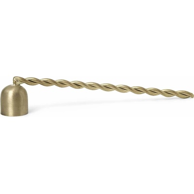 ferm LIVING Zhášač sviečok TWIST 15 cm, mosadz