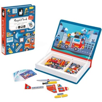 Janod Magnetibook Пожарникари Магнитна книга за деца