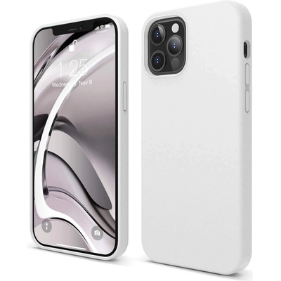 elago Soft Silicone Case - силиконов (TPU) калъф за iPhone 12, iPhone 12 Pro (бял)