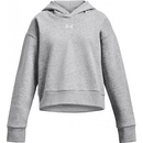 Under Armour Rival Fleece Crop Hoodie K 1379517-012 šedá