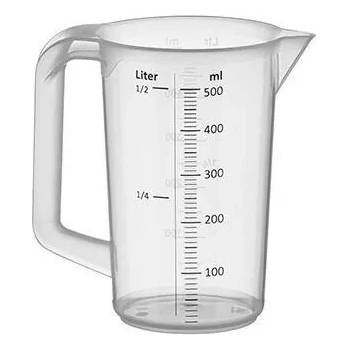 APS Odměrka, objem: 0,50 litru, výška: 135 mm, průměr: 95 mm