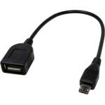  Адаптер от microUSB към женско USB за мобилни устройства - Micro USB OTG Adapter (30 cm)