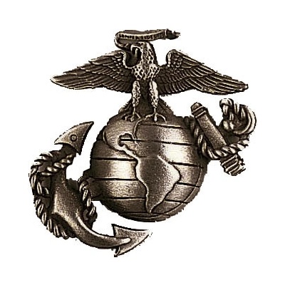 Rothco Odznak USMC STŘÍBRNÝ MATNÝ