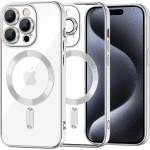 Techsuit Калъф за iPhone 15 Pro - Luxury Crystal MagSafe - Сребрист (KF2324642)