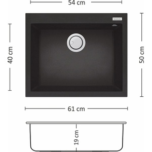 Leks Bloom Plus 610 SI Мивка за вграждане