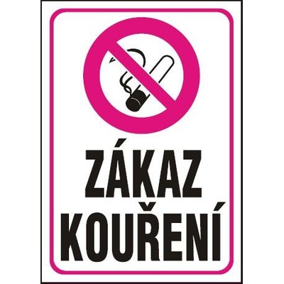MAGG Zákaz kouření - plastová tabulka A4