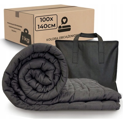 Łóżkoholicy Zátěžová deka 1 kg šedá 100x140