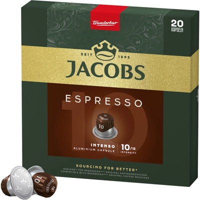 Jacobs Espresso 10 Intenso XL 20 kapsúl do kávovaru Nespresso