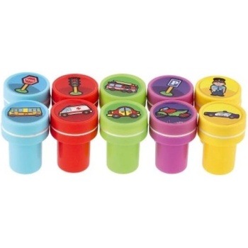 Teddies Самонамастилни печати Моите първи коли пластмаса 10бр