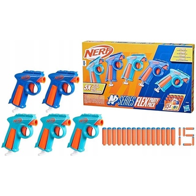 NERF Párty sada nSeries: 5 pistolí