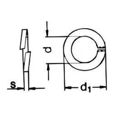 podložka M12 pr. 12.2x18x2.5 ZINEK pérová DIN 7980