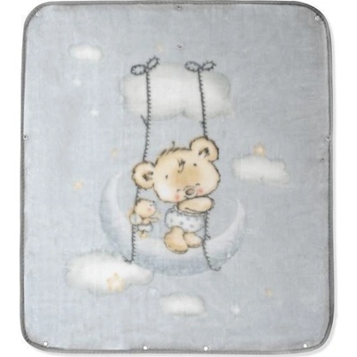 Interbaby Deka Macko Šedá