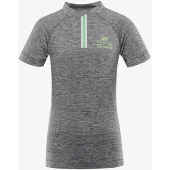 Alpine Pro Детска бързосъхнеща тениска за колоездене ALPINE PRO LATTERO сива ALPINE PRO | Siv | Момичешки | 116/122