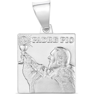 Argento Stříbrný přívěsek sv. Páter Pio 85813