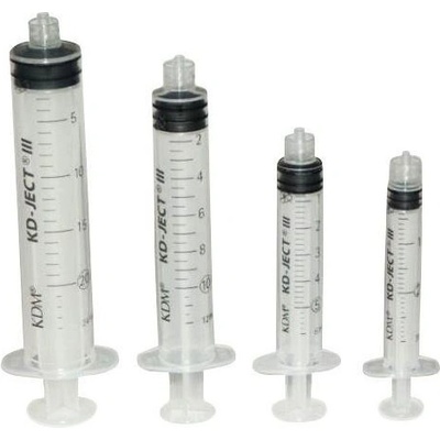 KDM Injekčná striekačka 2 ml 3-dielna, Luer-Lock