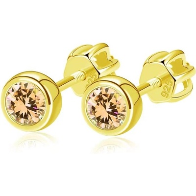 Nubis zlacené champagne zirkony NB-3793-Y