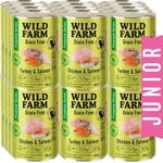 WILD FARM Premium Grain Free Turkey and Salmon / Chicken and Salmon Junior 24x400g - беззърнена храна за котенца
