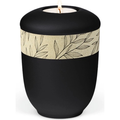 Keramická mini urna Nature Black - Grass