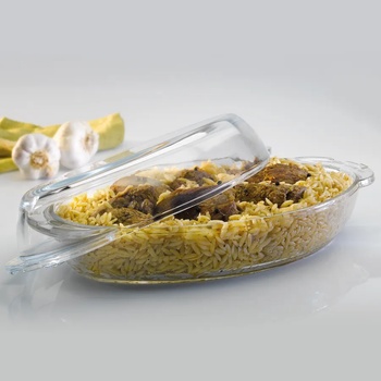 Image 1 of Borcam КУПА С КАПАК БОРДЖАМ ОВАЛ 2.25Л+2.25Л (59022)