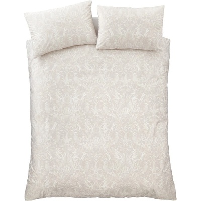 Catherine Lansfield Бежово двойно удължено спално бельо 230x220 cm Bridgerton Regal Birds - Catherine Lansfield (BD/58731/R/KQS/NT)