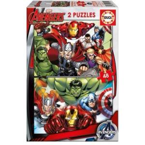 Educa - Детски пъзел 2х48ч Avengers 15932