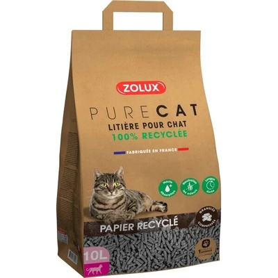 Zolux Podestýlka PURECAT recyklovaná papírová 10 l