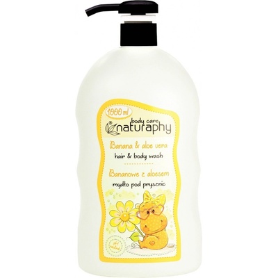 Blux Sprchový gél a šampón 2v1 detský banán a aloe vera Naturaphy 1000 ml