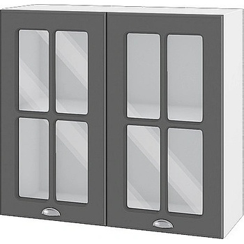 ИРИМ Горен кухненски шкаф Сити БФ-Цимент мат-06-104 80 см