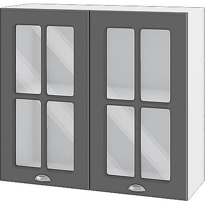 ИРИМ Горен кухненски шкаф Сити БФ-Цимент мат-06-104 80 см