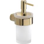 SAPHO Бял/златен стенен стъклен диспенсер за сапун 110 ml Gedy Pirenei - Sapho (PI8187)