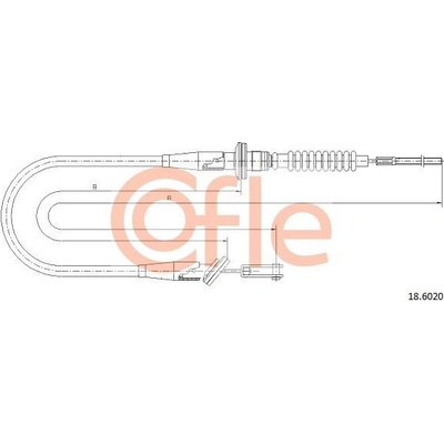 Tažné lanko, ovládání spojky COFLE 18.6020