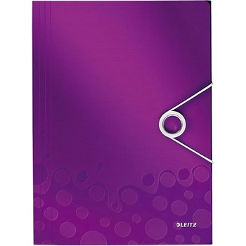Leitz Папка PP с ластик Leitz Wow BeBop Лилав (1303299-13-45990062)