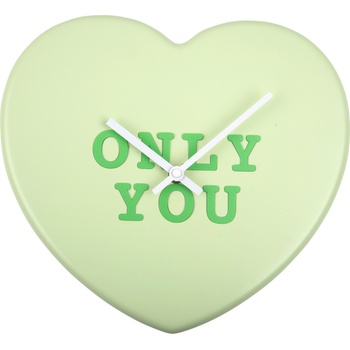 Karlsson Стенен часовник Heart Candy Only You светлозелен (KA5985LG)