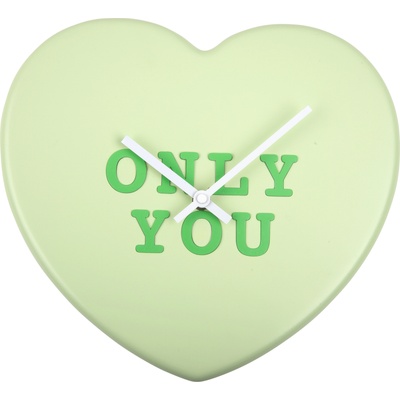 Karlsson Стенен часовник Heart Candy Only You светлозелен (KA5985LG)