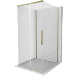 Mexen Rox-3S 3-стенна плъзгаща се душ кабина 100 x 100 см, прозрачна, златна - 8C2-100-100-50-00-3S (8C2-100-100-50-00-3S)