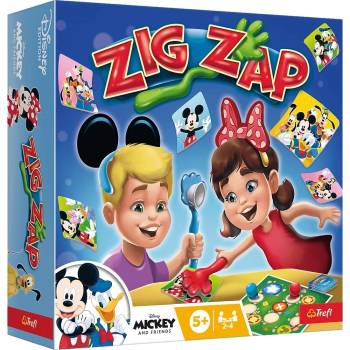 Trefl Настолна игра Trefl Zig Zap: Mickey Mouse and Friends - Детска