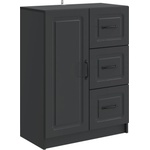 vidaXL Служебен шкаф Черно 66 x 34, 5 x 87 см Инженерна дървесина (895776)