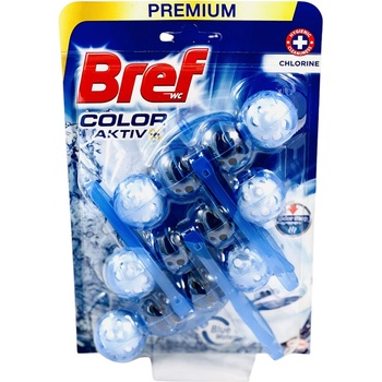 Bref color aktiv ароматизатор за тоалетна чиния, Chlorine, 3х50гр