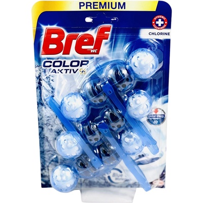 Bref color aktiv ароматизатор за тоалетна чиния, Chlorine, 3х50гр