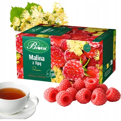 Bifix Premium malina s lipou ovocný čaj 20 x 2 g