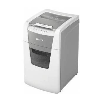 Leitz Унищожител на документи Leitz IQ Office, Автоматичен, P4, Cross-Cut (конфети), 150 листа, Кош 44 л, Бял/Сив