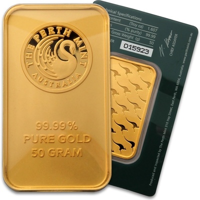 The Perth Mint zlatý slitek 50 g