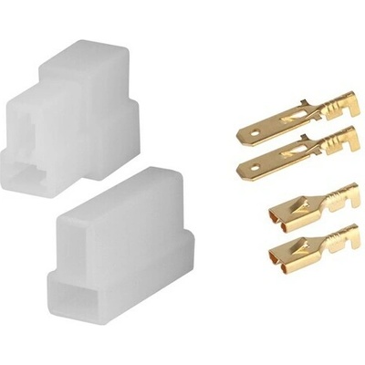 Svorkovnice 2x pin – kompletní sada (samec + samice)