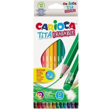 Image 1 of CARIOCA - Цветни моливи с гума - 12 цвята (42897)