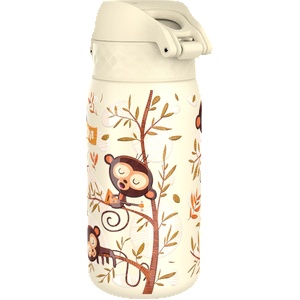 ION8 Бутилка за вода Ion8 Print, метална, 400ml, Monkeys (32032-А-МАЙМУНИ)