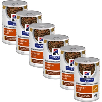 Hill's Hill s Prescription Diet c/d Multicare Stew Грижа за пикочната система за кучета 6 x 354 г