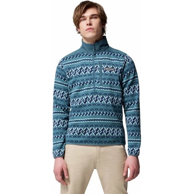 Weather Printed Half Zip II Everblue KnitKnot