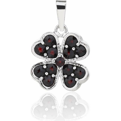 Český Granát Jan Kos jewellery Stříbrný přívěsek s granátem 14002345001