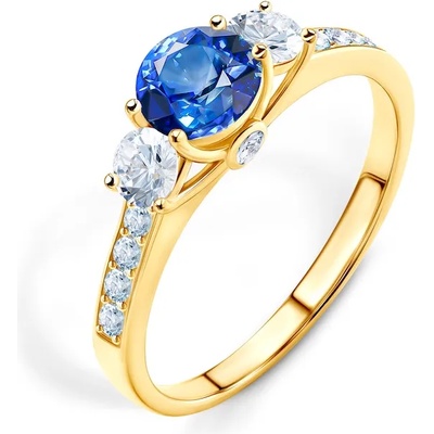 SAVICKI Годежен пръстен Dream: злато, син сапфир