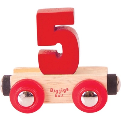 Bigjigs vagónik Číslo 5
